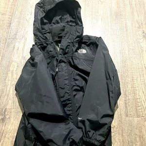 The North Face black raincoat size 5.